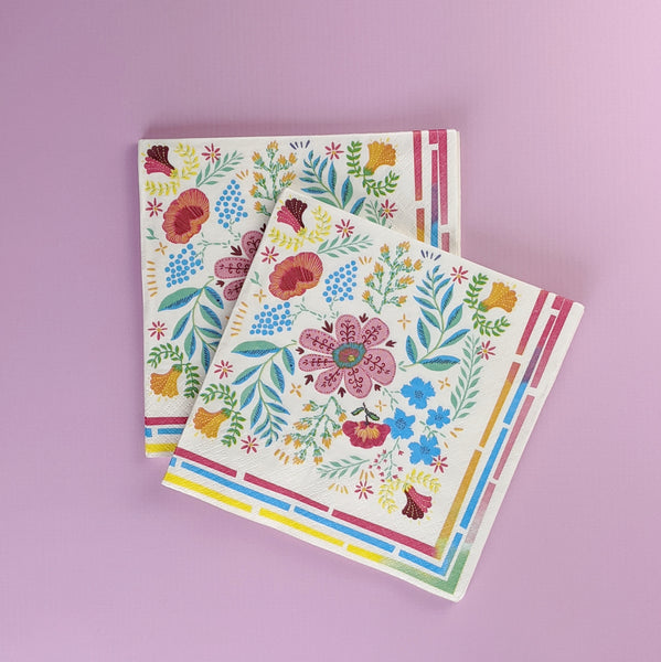 Floral napkins
