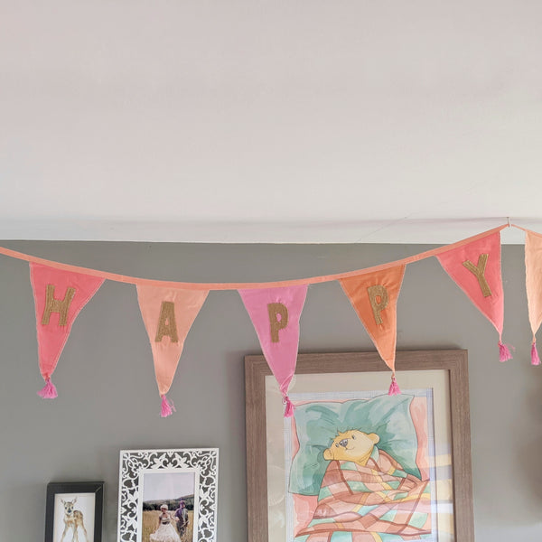 Happy Birthday Fabric Bunting