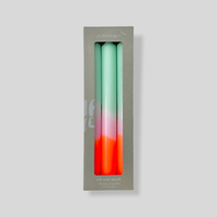 Neon Spring Dip Dye Candles