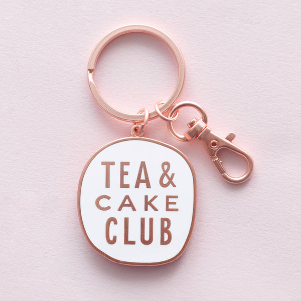 Tea & Cake Club - Enamel Keyring