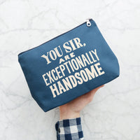 Exceptionally Handsome - Blue Wash Bag
