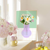 SPRING GLASS VASE: A4