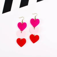 Heart Chain Statement Earrings