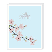 Cherry Blossom Sympathy Card
